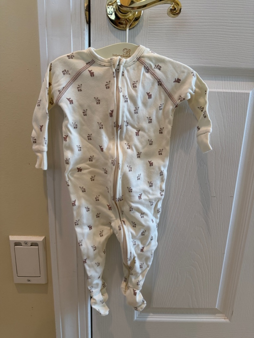 Pehr Baby One Piece Sleeper Deer Print